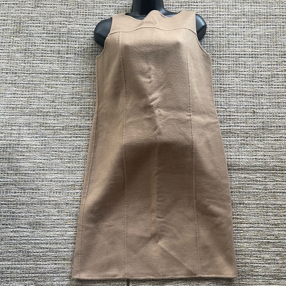 MaxMara Tan Sleeveless Dress